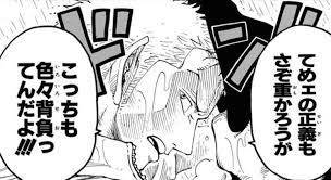 てめェの正義もさぞ重かろうがこっちも色々背負っ てんだよ‼