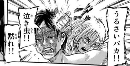 うるさいバカ‼泣き虫!‼黙れ‼